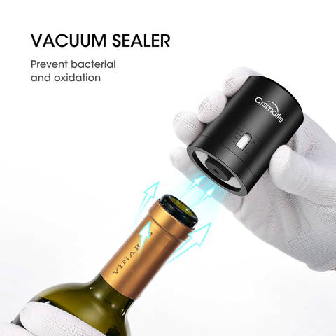 1pc Ship from US  ABS Vacuum Red Wine Bottle Cap Stopper Fresh Wine Keeper Vacuum Sealer Wine Champagne Stopper Cork Bar Tools ► Photo 1/6