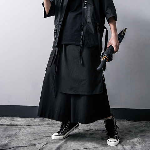 Men Casual Baggy pants Hip-hop Trouser Dancing Wide leg Pants Gothic Punk Style loose Pants Men ► Photo 1/6