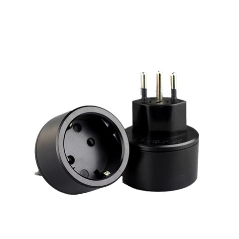 3 pin plug Travel Adapter Europ German TO Swiss plugs 10A 250V Power Plug EU to Swiss Electrical Plug with Fuse ► Photo 1/2