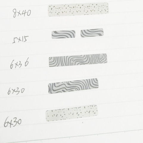 Free shipping  all kind of sizes DIY manual zebra SCRATCH OFF STICKER LABEL 1000pcs pattern tape in rolls ► Photo 1/6