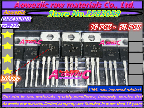 Aoweziic  2022+  100% new imported original  IRFZ46NPBF IRFZ46N TO-220 field effect transistor N ditch 55V 53A ► Photo 1/2