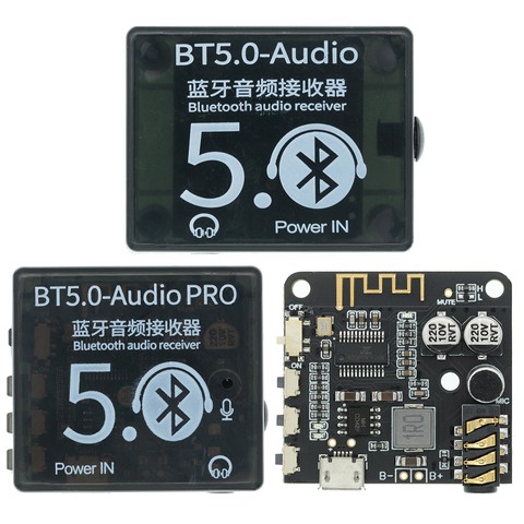 Mini Bluetooth 5.0 Decoder Board Audio Receiver BT5.0 PRO MP3 Lossless Player Wireless Stereo Music Amplifier Module With Case ► Photo 1/6