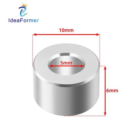 10Pcs Openbuilds V-slot Aluminium Isolation Column Non-threaded Spacer Separate Pillar Quarantine Bore 5mm For 3D Printer Parts. ► Photo 1/6