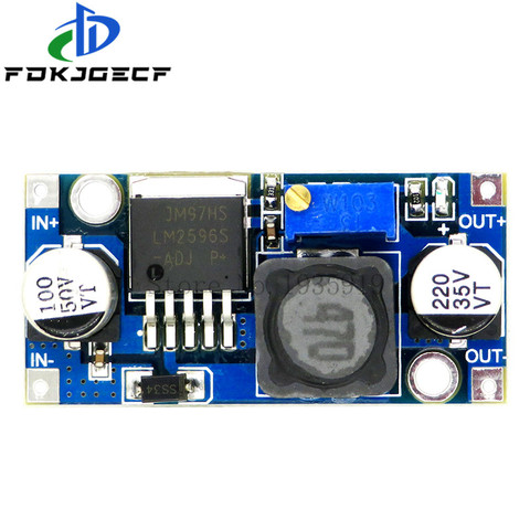 LM2596S DC-DC step-down power supply module 3A adjustable step-down module LM2596 voltage regulator 24V 12V 5V 3V ► Photo 1/2