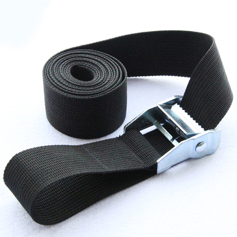 6M*25mm Black Tie Down Strap Strong Ratchet Belt Luggage Bag Cargo Lashing With Metal Buckle ► Photo 1/6