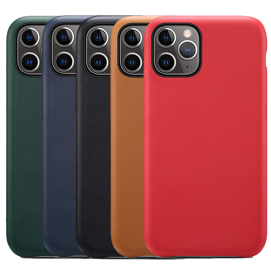 Black iPhone 12/ 12 Pro Luxury PU Leather Case