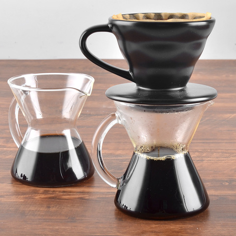 Glass Coffee Sharing Pot Home Hand Brewing Coffee Pot Hand Made Coffee Maker Ice Drip Coffee Pot Filter Cafe Tool For Barista ► Photo 1/6