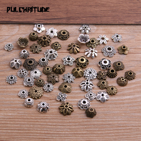 40pcs Mix Small Size Random 20-30 Style Two Color Receptacle Hollow DIY Spaced Jewelry Accessories Charms For Jewelry Making ► Photo 1/6