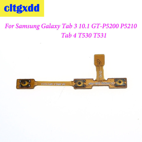 cltgxdd 1pc Power on/off & Volume Buttons Key Flex Cable For Samsung Galaxy Tab 3 10.1 GT-P5200 P5210 P5220 Tab 4 T530 T531 ► Photo 1/6