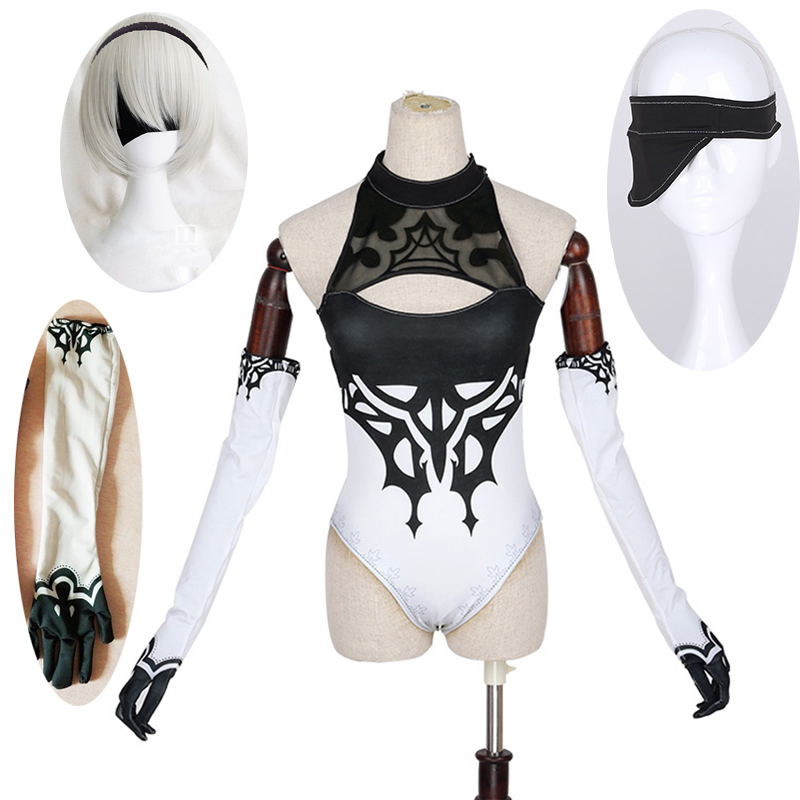 Game Nier Automata Figure 2b Fanart Sexy Lycra Bikini Swimsuit New Fashion Cosplay Costume 3421