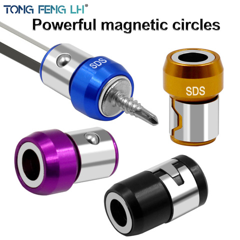 Metal Strong Magnetizer Ring Removable Magnet Driver Electric Screwdriver Bit with Magnetic Sleeve for Home Screw Knife ► Photo 1/6