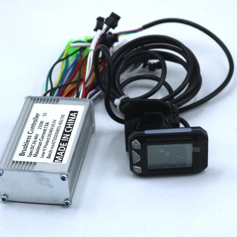 GREENTIME 24/36V/48V 250W BLDC Motor Controller E-bike Scooter Brushless Speed Driver and S5 LCD Display ► Photo 1/5