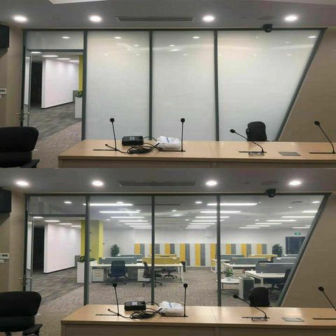 HOHOFILM 200mmx200mm White Smart Film Self-adhesive Switchable Power on and off Clear or opaque Power On and off sample ► Photo 1/6
