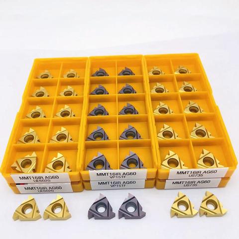 MMT 16IR AG60 VP15TF UE6020 US735 Carbide Insert Thread Turning Tool CNC Parts Tool 16IRAG60 Thread Insert Turning Insert ► Photo 1/6