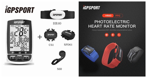IGPSPORT Bicycle Bike Computer IGS618 Heart Rate Monitor Speed Cadence Sensor Cycling ANT+ Bluetooth 4.0 Speedometer Accessories ► Photo 1/5