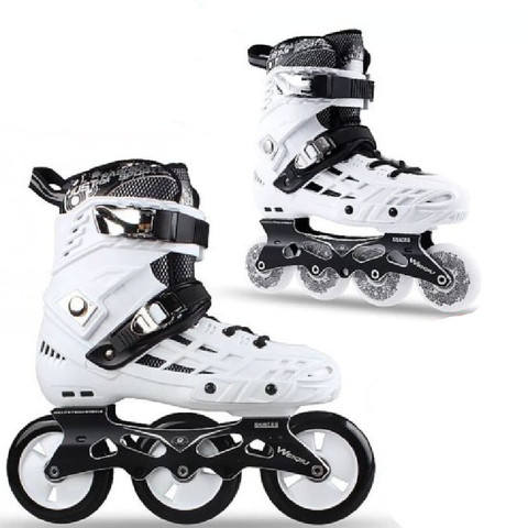 3 wheels speed 4 wheel slalom inline skates shoes for adults roller skating patines School Boys Girl 80mm 100mm rolling sneaker ► Photo 1/6