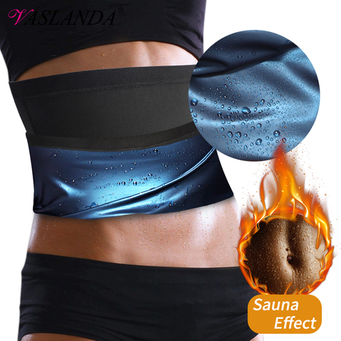 Sauna Waist Trimmer Belly Wrap Workout Sport Sweat Band Abdominal Trainer Weight Loss Body Shaper Tummy Control Slimming Belt ► Photo 1/6