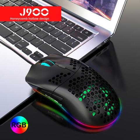 Buy Online 6400 Dpi For J900 Usb Wired Gaming Mouse Rgb Gamer Mouses With Six Adjustable Dpi Honeycomb Hollow Ergonomic Design For Desktop Alitools