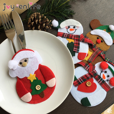 8pcs Merry Christmas Knife Fork Cutlery Bag Set Natal Christmas Decorations for Home 2022 New Year Eve Xmas Party Decoration ► Photo 1/6