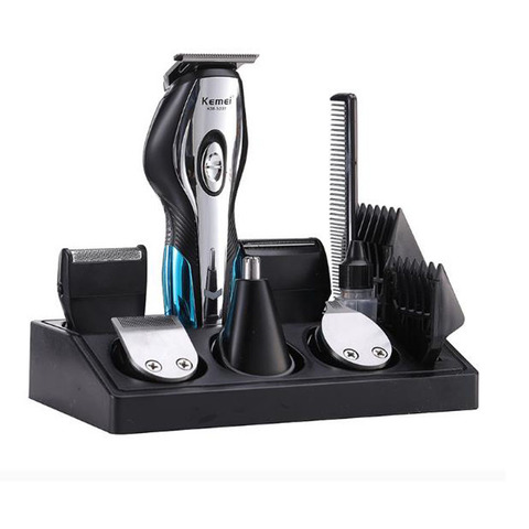 kemei hair trimmer KM-5031 electric hair clipper 11 in 1 haircut machine bald head oil head nose shaver beard razor rechargeable ► Photo 1/6