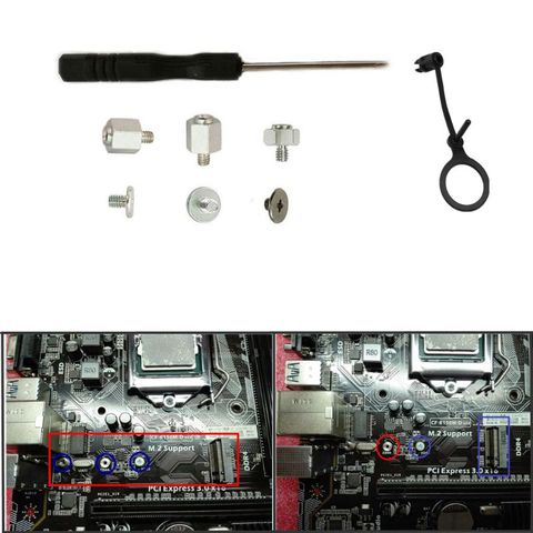 Hand Tool Screwdriver Stand Off Screwdriver Screw Hex Nut Mounting Michaelia M.2 SSD Mounting Screws Kit for ASUS Motherboards ► Photo 1/6