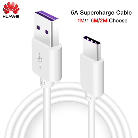 Huawei 5A 0.25/1/1.5/2m Super Fast Charging Cable for MATE 9 P20 P10 P9 pro supercharge honor view 20 V20 V10 9 Magic 2 note10 8 ► Photo 1/6