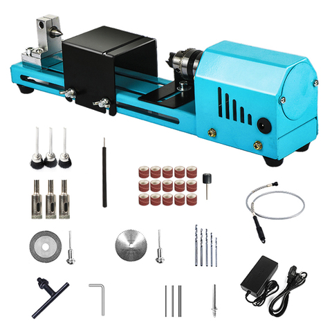 150W Mini Lathe Beads Machine Miniature Buddha Pearl Lathe DIY Woodworking Buddha Pearl Lathe Machine Drill Rotary Tool 12V/24V ► Photo 1/6