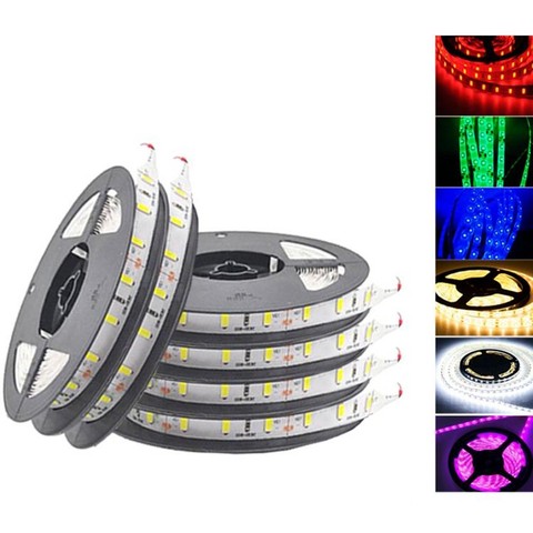 5M 300 LED Strip Light Non Waterproof DC12V Ribbon Tape Brighter SMD3528 5050 Warm White/Blue/Red/Green Holiday lights article ► Photo 1/6