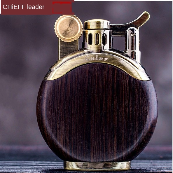 Creative Mini Rosewood Cigarette Lighter Fuel Kerosene Luxury Gasoline Men Smoking Lighter Tobacco Cigar Lighter Best Gift ► Photo 1/6