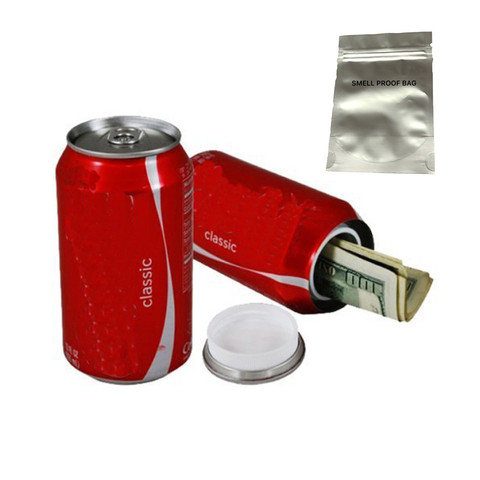 Stash safe soft drink diversion safe Hidden safe Stash safe box with a food grade smell proof bag ► Photo 1/6