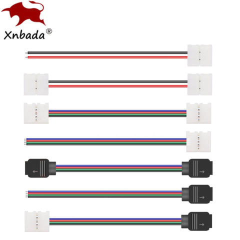 WS2812B WS2811 5050 RGB LED Strip Single / Double End Solderless Cover Connector 8mm/10mm /2pin /3pin /4pin/5pin ► Photo 1/6