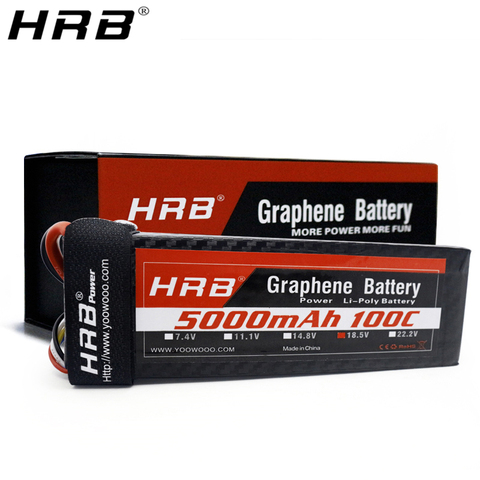 HRB 5S 18.5V 5000mah Graphene Lipo Battery XT90 For RC FPV Helicopter Airplane Car Deans T Parts XT60 EC5 XT90-S Connectors 100C ► Photo 1/6