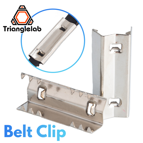 Trianglelab Belt Clip Lock For 2GT Belt Timing Belt 6MM 9MM Belt Clamp Crimp Style 3D Printer Accessories ► Photo 1/5