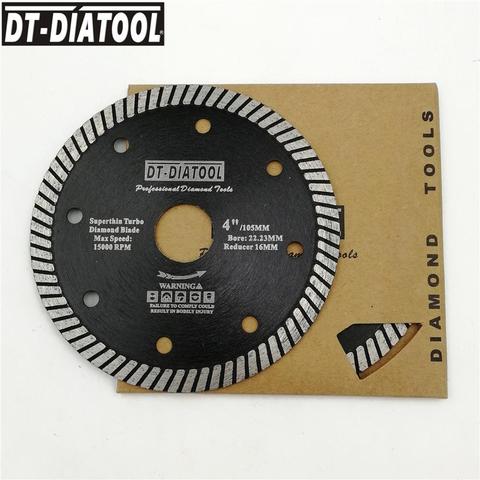 DT-DIATOOL 2pcs Dia 105/115/125mm Diamond Super Thin Saw Blades Hot pressed Cutting Disc Tile Ceramic Granite Marble Turbo Blade ► Photo 1/6