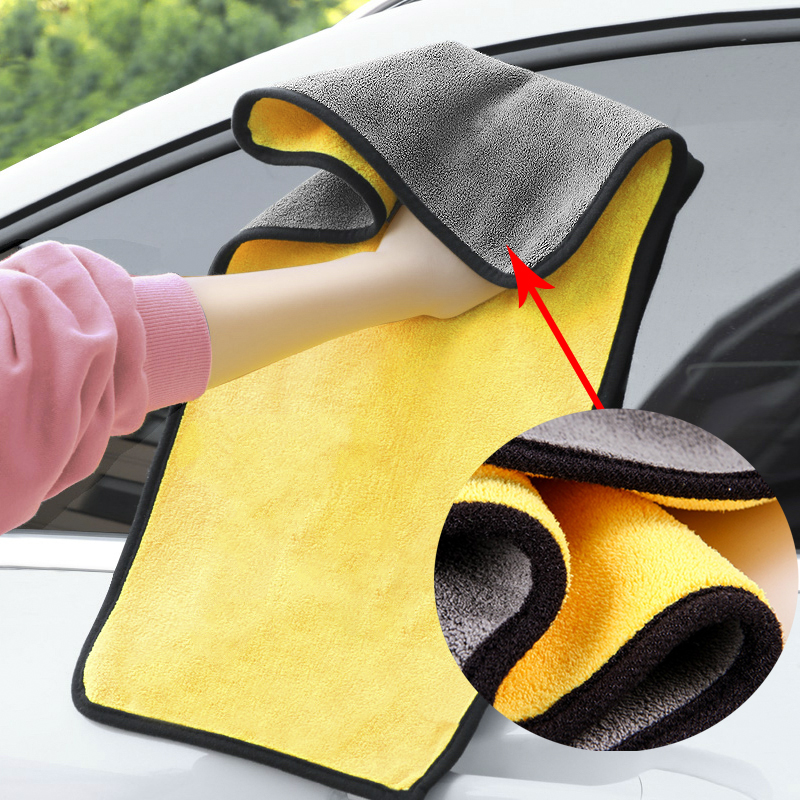 US Car Wash Microfiber Towel Auto Cleaning Drying Cloth Hemming Super Absorbent 