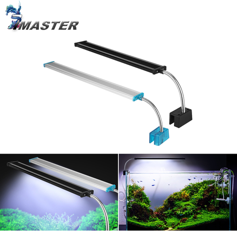 LED Aquarium Light For Aquatic Plant Flexible Head Aluminum Alloy 3w 7w 12w 14w 16w 18w 220~240V Ultra thin Fish Tank Lamp ► Photo 1/6