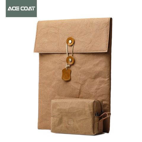 ACECOAT For 2022 Macbook Air Pro 13/15/16  laptop bag Sleeve Protective Bag Matebook Storage Bag Washable Kraft Paper Liner ► Photo 1/6
