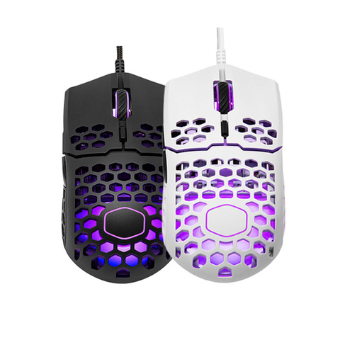 Cooler Master MM711 60G Gaming Mouse with Lightweight Honeycomb Shell,Ultraweave Cable and RGB Accents,Pixart PMW 3389 16000 DPI ► Photo 1/6