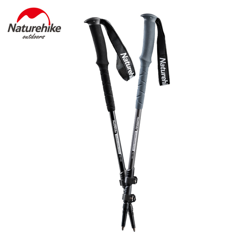 Naturehike Alpenstocks Ultralight Trekking Folding Pole Walking Hiking sticks camping AntiShock Alpenstocks ► Photo 1/6