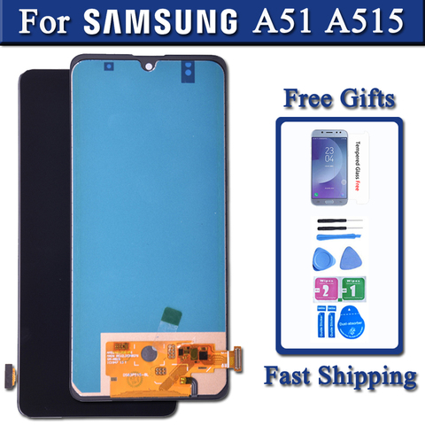 Display For Samsung Galaxy A51 LCD A515 A515F A515F/DS A515FD LCD Screen Touch Digitizer Assembly ► Photo 1/6