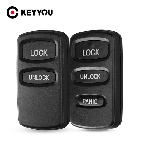 KEYYOU 2/3 Buttons Replacement Remote Key Shell Replacement Case For Mitsubishi Lancer Outlander Pajero V73 Galant Montero Sport ► Photo 1/6