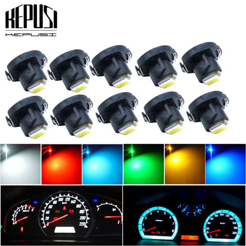 10x T4.2 Indicator Bulbs Neo Wedge LED AC Climate Heater Controls Lamp LED for Toyota Corolla Camry Honda Accord white blue red ► Photo 1/6