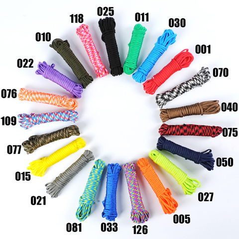 550 Paracord Rope Lanyard Accessories Parachute Deg Camping Survival Equipment 20/50/100FT ► Photo 1/6