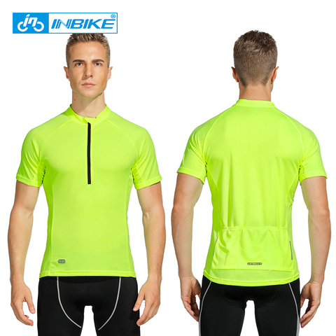 INBIKE Breathable Cycling Jersey Men Summer Reflective MTB Bike Jersey Bicycle Clothes Short Sleeve T-shirt Quick-Dry Clothing ► Photo 1/6