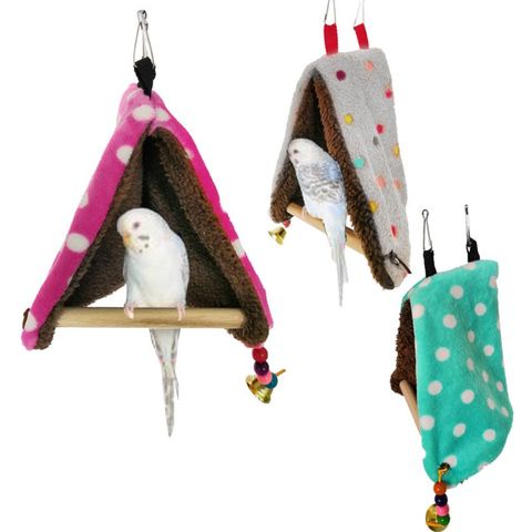 Warm Bird Nest Bed Hammock House Perch for Parrot Parakeet Finch Canary Cage Toy ► Photo 1/6