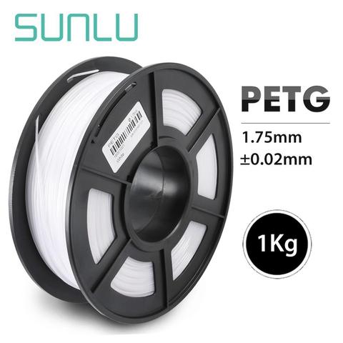 SUNLU PETG Filament 1.75mm 1KG Dimension Accuracy +/-0.02mm PETG 3D Printing Material Translucence Printer Filament ► Photo 1/6