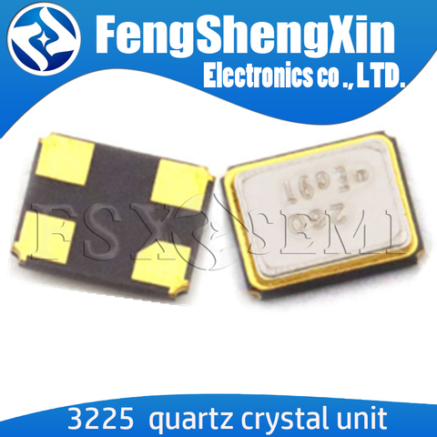 10pcs 3225 quartz crystal unit crystal 3.2*3.5mm 16MHZ 18.432MHZ 19.2MHZ 19.5MHZ 20MHZ 20.5MHZ 22.1184MHZ 22.5792MHZ 24MHZ  4pin ► Photo 1/1