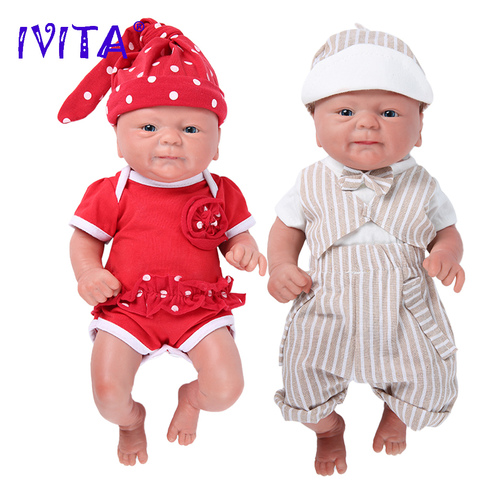 Silicone Sleeping Baby Toys, Ivita Silicone Reborn Baby