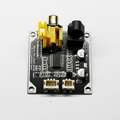 24bit 192khz DAC Digital Audio Decoder Optical Fiber Coaxial Digital Signal Input Stereo  Output Decod board ► Photo 1/5