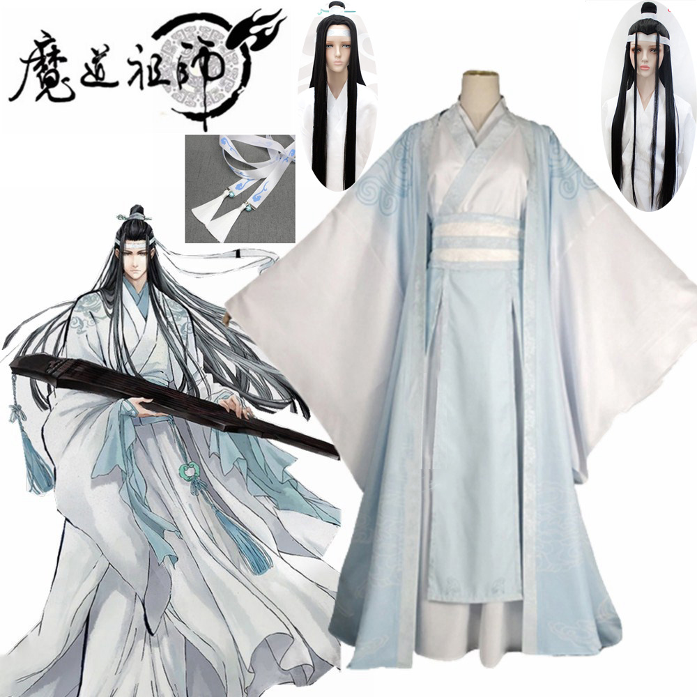 Hot！Lan Wangji Cosplay Costumes Mo Dao Zu Shi Original LanZhan Ancient ...